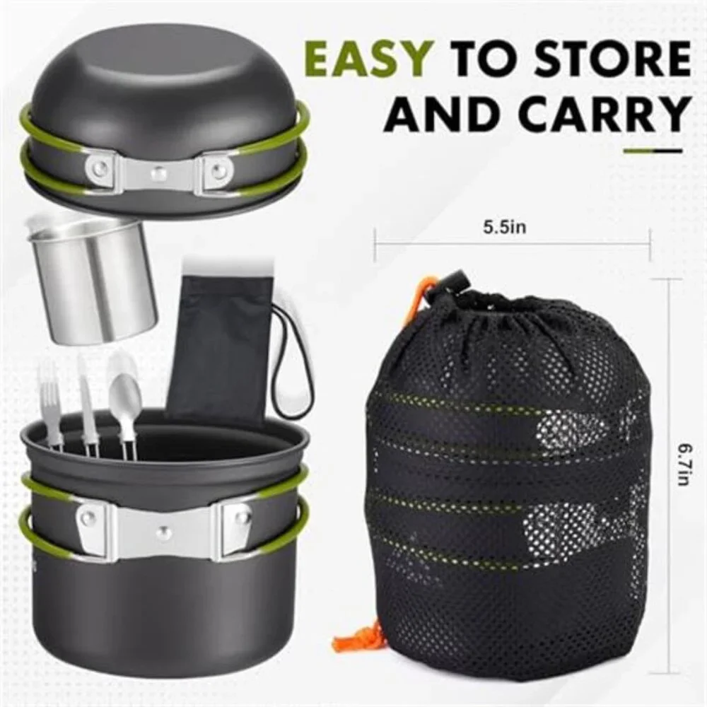 Camping Cookware Kit Backpacking Set